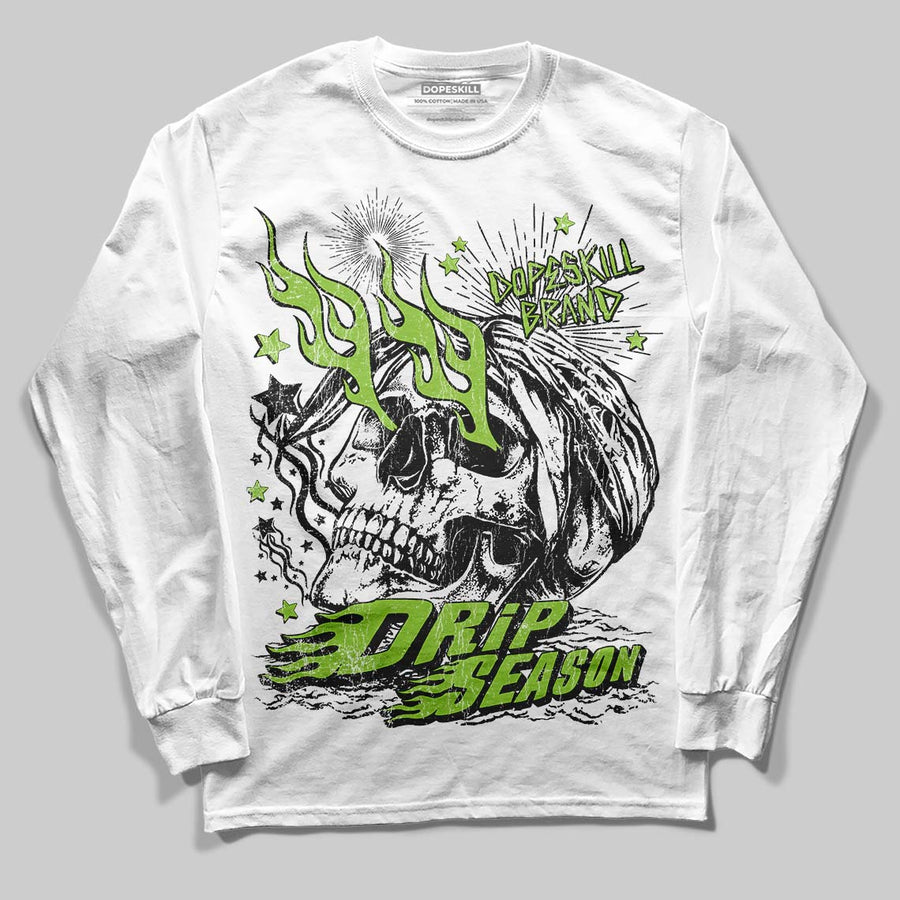 Neon Green Collection DopeSkill Long Sleeve T-Shirt Drip Season Graphic