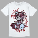 Burgundy 5s DopeSkill T-Shirt Smile Through The Pain Graphic