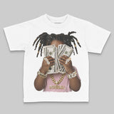 Medium Soft Pink 4s DopeSkill Toddler Kids T-shirt Rich Youth Graphic