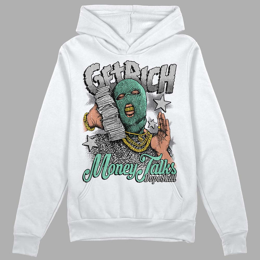Green Glow 3s DopeSkill Hoodie Sweatshirt Get Rich Graphic