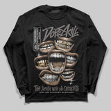 Cave Stone 4s DopeSkill Long Sleeve T-Shirt The Mouth With No Droughts Graphic