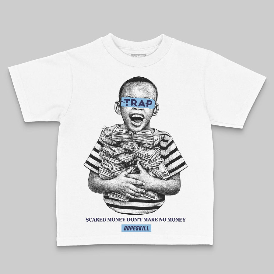 University Blue 'Scared Money Don't Make No Money' DopeSkill Graphic Toddler Kids T-shirt