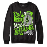 Neon Green Collection DopeSkill Sweatshirt Real Ones Move In Silence Graphic