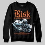Orange 'Risk Is Better Than Regret' DopeSkill Graphic Sweatshirt