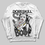 Black Cat 4s DopeSkill Long Sleeve T-Shirt Stay It Busy Graphic