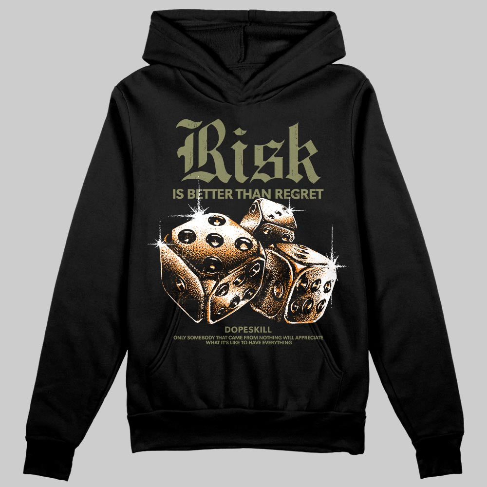 Olive 'Risk Is Better Than Regret' DopeSkill Graphic Hoodie