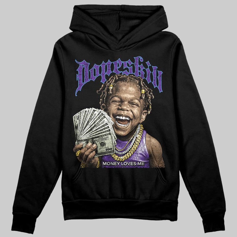 PURPLE 'Money Loves Me' DopeSkill Graphic Hoodie