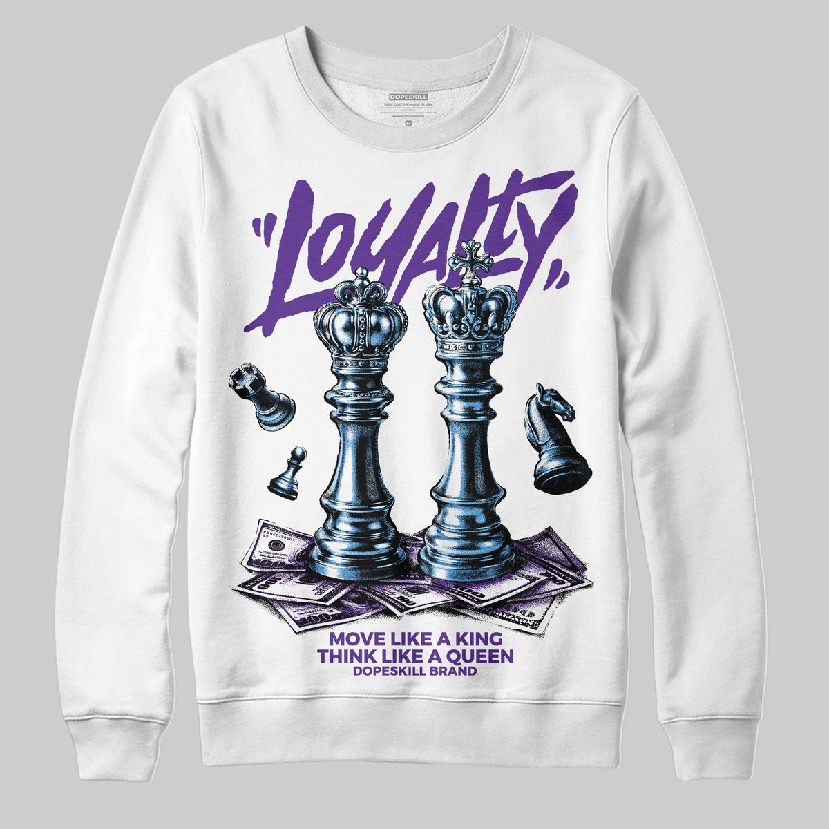 PURPLE 'Loyalty' DopeSkill Graphic Sweatshirt