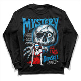 Military Blue 4s DopeSkill Long Sleeve T-Shirt Mystery Ghostly Grasp Graphic