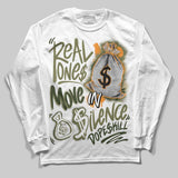 Olive Collection DopeSkill Long Sleeve T-Shirt Real Ones Move In Silence Graphic