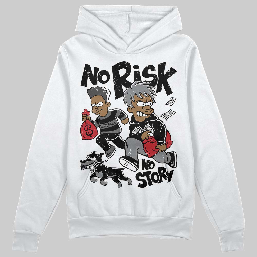Black Cat 4s DopeSkill Hoodie Sweatshirt No Risk No Story Graphic