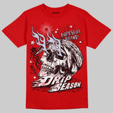 Fire Red “Black Tongue” 5s DopeSkill T-Shirt Drip Season Graphic