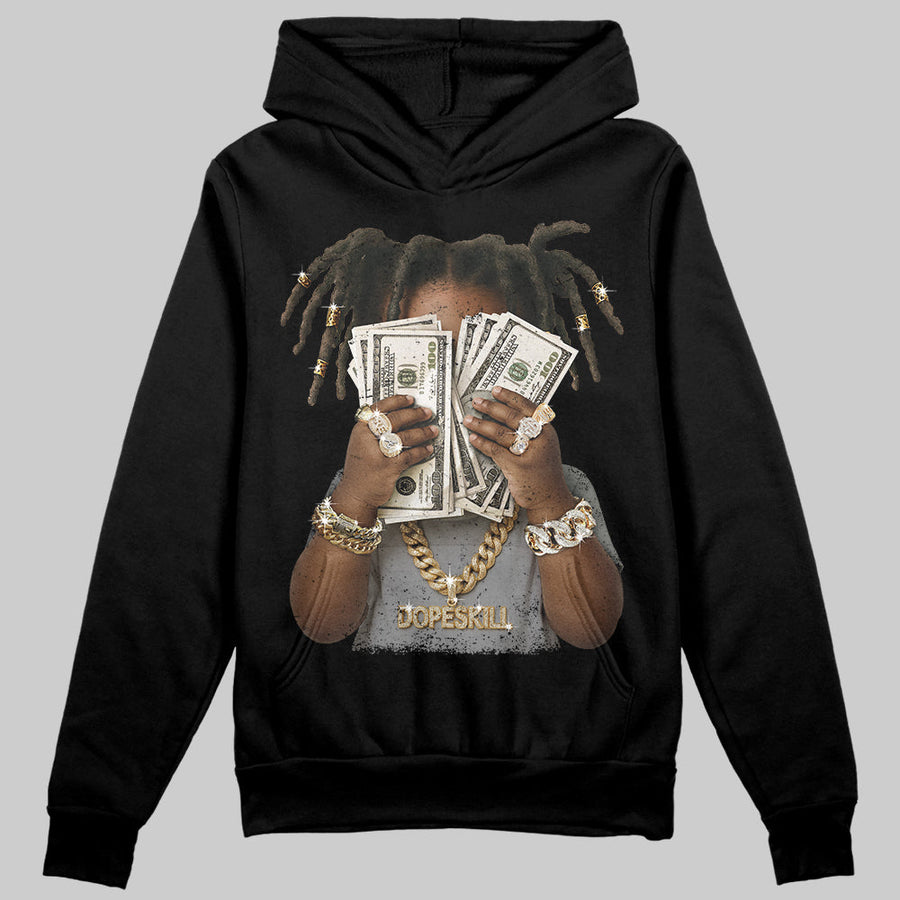Wolf Grey 5s DopeSkill Hoodie Sweatshirt Rich Youth Graphic