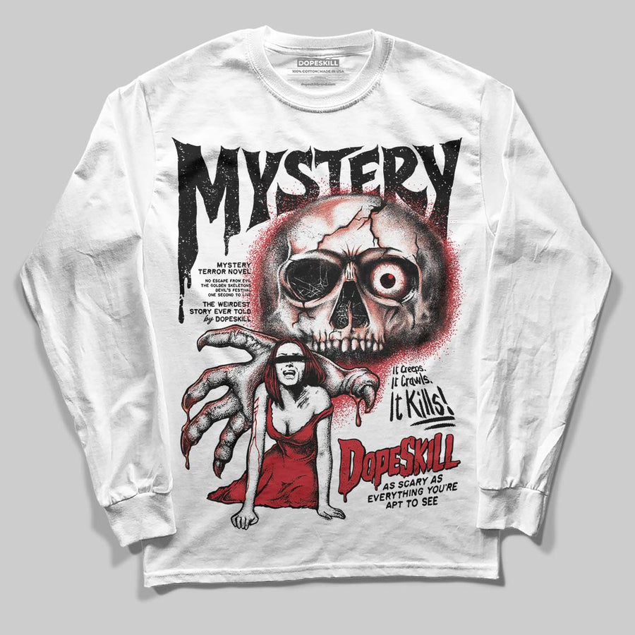 Fire Red “Black Tongue” 5s DopeSkill Long Sleeve T-Shirt Mystery Ghostly Grasp Graphic