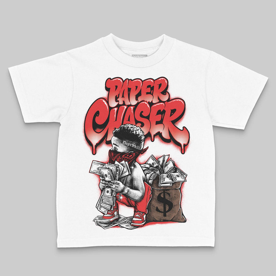 AJ 13 Chicago True Red Cherry DopeSkill Toddler Kids T-shirt Paper Chaser Boy Graphic