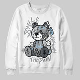Wolf Grey 5s DopeSkill Sweatshirt Smile Through The Pain Graphic