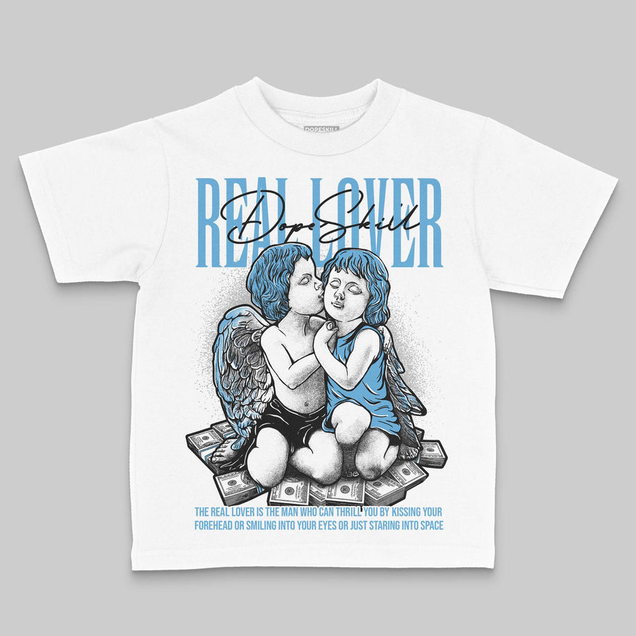 University Blue 14s DopeSkill Toddler Kids T-shirt Real Lover Graphic