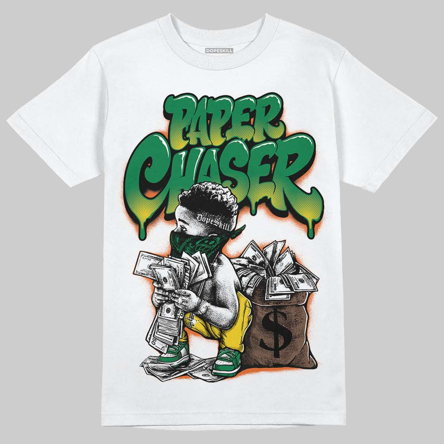 Green 'Paper Chaser Boy' DopeSkill Graphic T-Shirt