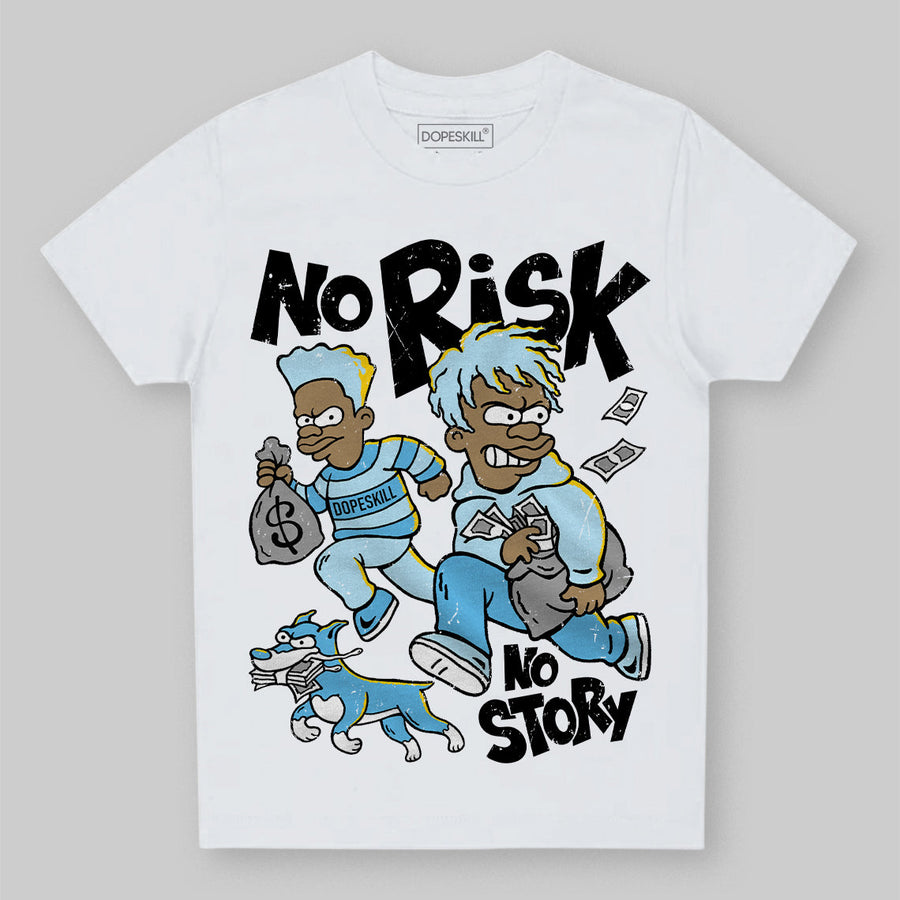 Legend Blue 11s DopeSkill Toddler Kids T-shirt No Risk No Story Graphic