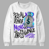 Aqua 6s DopeSkill Sweatshirt Real Ones Move In Silence Graphic