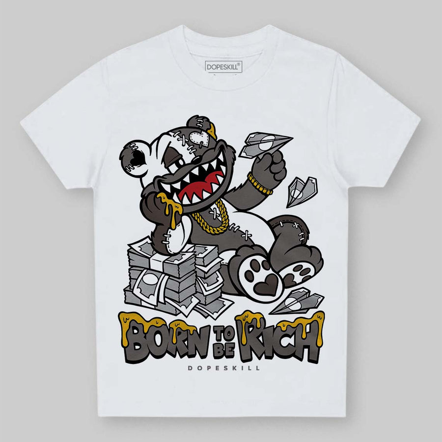 Cave Stone 4s DopeSkill Toddler Kids T-shirt Born To Be Rich Graphic