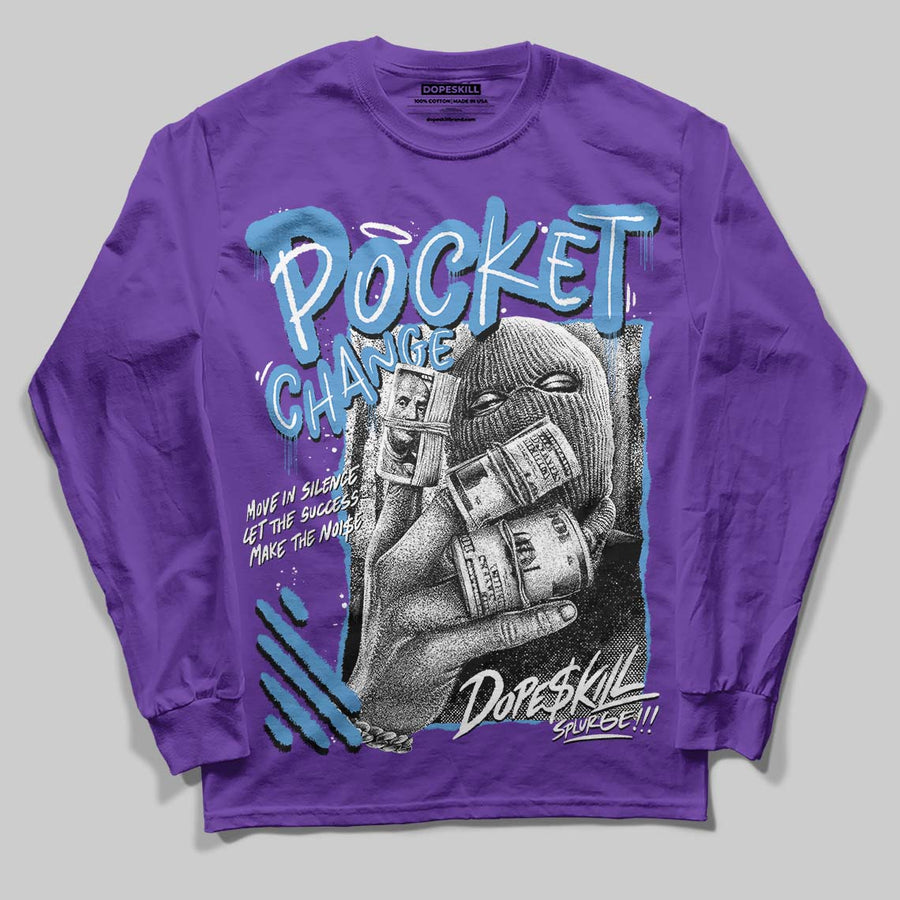 PURPLE Collection DopeSkill Long Sleeve T-Shirt Pocket Change Graphic