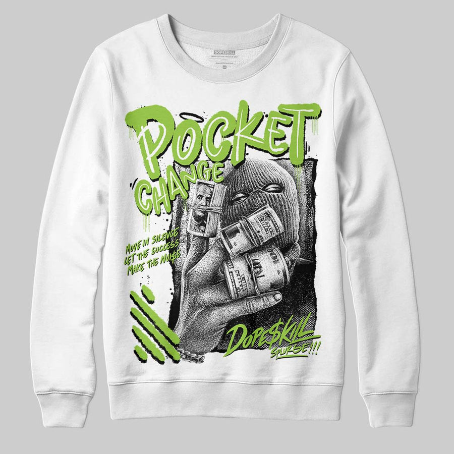 Neon Green Collection DopeSkill Sweatshirt Pocket Change Graphic