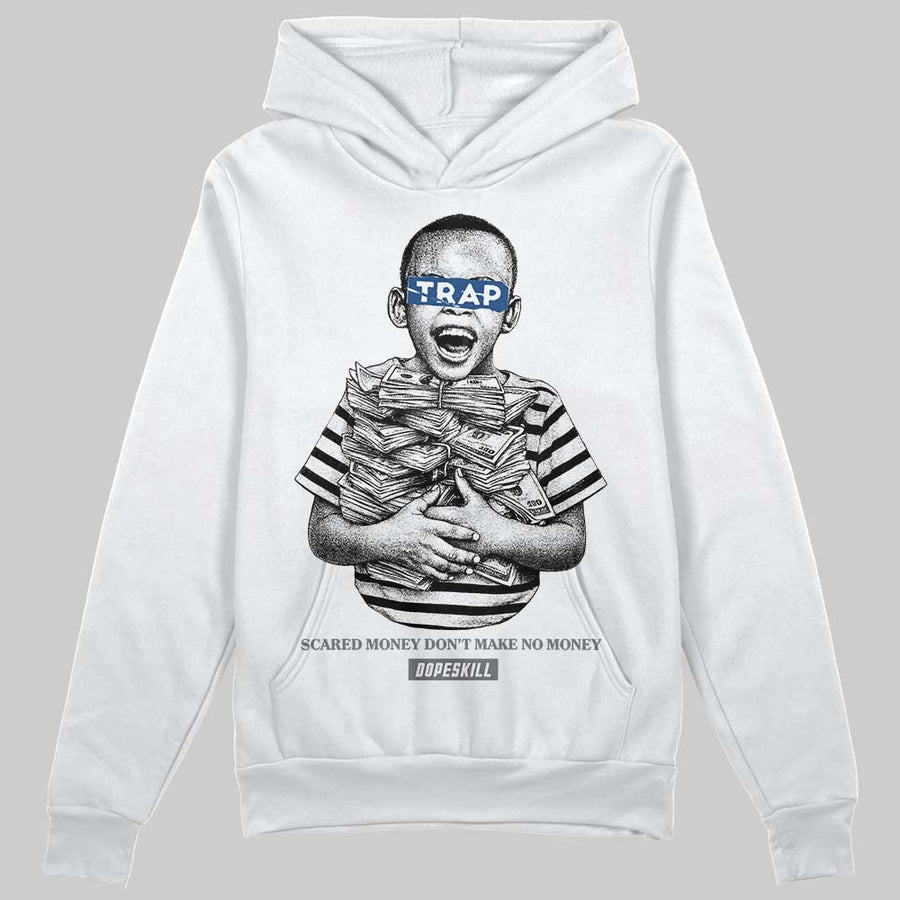 Flint Grey 9s DopeSkill Hoodie Sweatshirt Scared Money Don't Make No Money Graphic