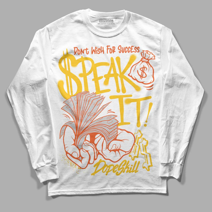 Yellow Collection DopeSkill Long Sleeve T-Shirt Speak It Graphic