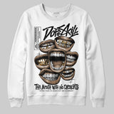 Black Cat 4s DopeSkill Sweatshirt The Mouth With No Droughts Graphic