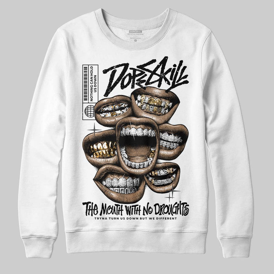 Black Cat 4s DopeSkill Sweatshirt The Mouth With No Droughts Graphic