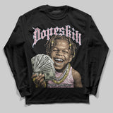 Medium Soft Pink 4s DopeSkill Long Sleeve T-Shirt Money Loves Me Graphic