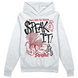 Red Taxi 12s DopeSkill Hoodie Sweatshirt Speak It Graphic