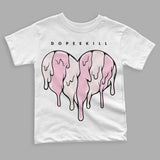 Dunk Low Pink Foam DopeSkill Toddler Kids T-shirt Slime Drip Heart Graphic