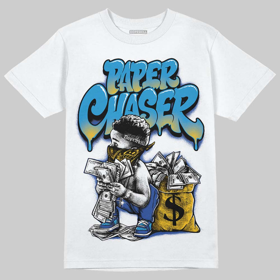 Royal Blue 'Paper Chaser Boy' DopeSkill Graphic T-Shirt
