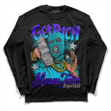Aqua 6s DopeSkill Long Sleeve T-Shirt Get Rich Graphic
