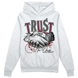 Burgundy 5s DopeSkill Hoodie Sweatshirt Trust No One Graphic