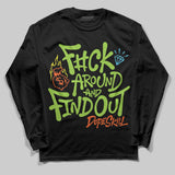 Neon Green Collection DopeSkill Long Sleeve T-Shirt F#ck Around And Find Out Graphic