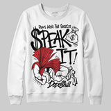 Black Metallic Reimagined 5s DopeSkill Sweatshirt Speak It Graphic