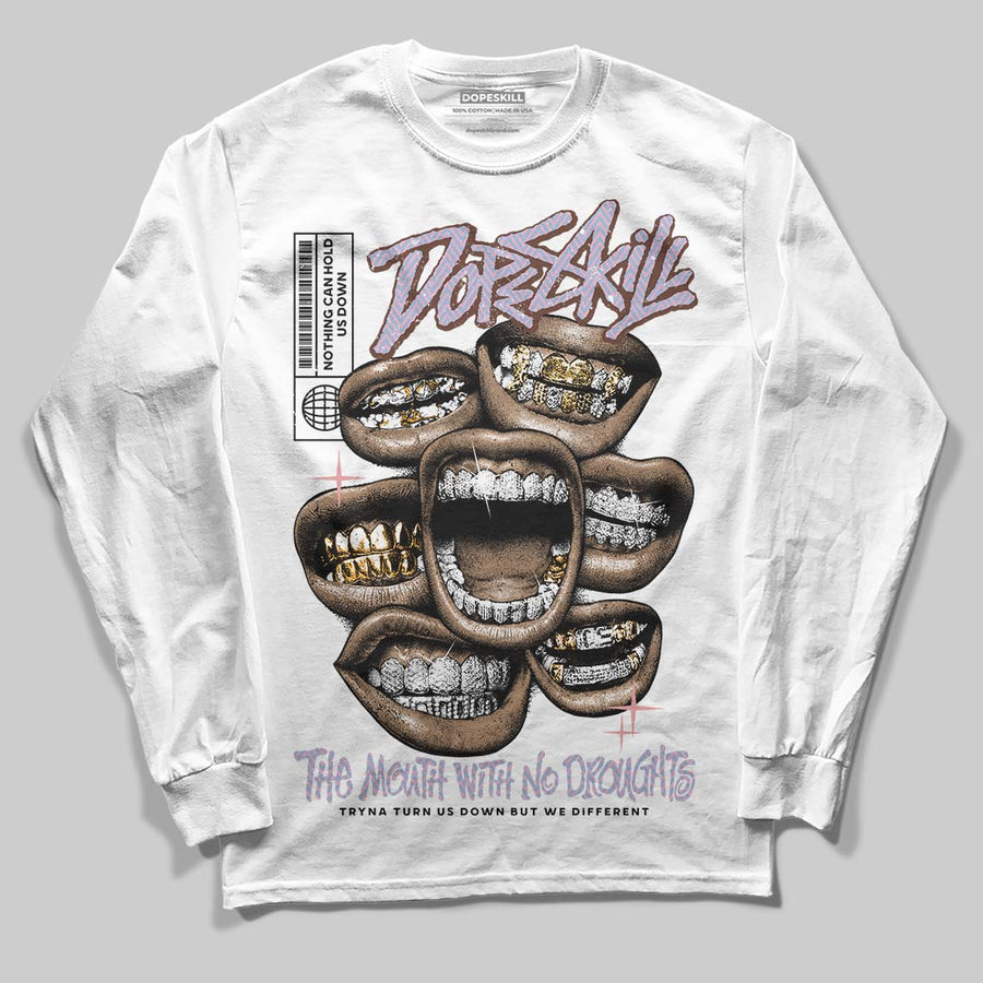 Harris Tweed x Denim Turquoise Dunk DopeSkill Long Sleeve T-Shirt The Mouth With No Droughts Graphic