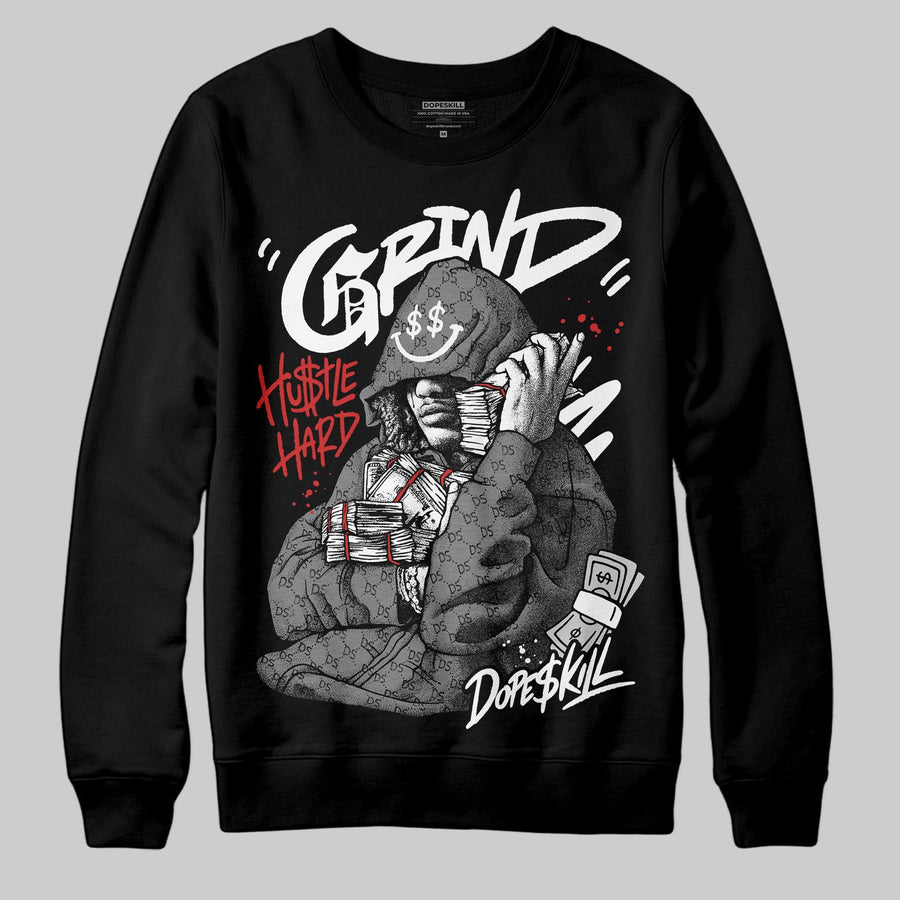 Grey 'Grind Pray' DopeSkill Graphic Sweatshirt