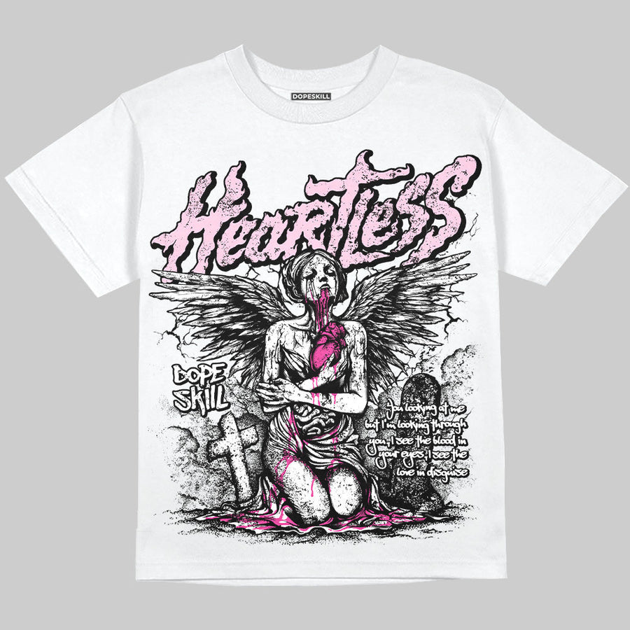 Pink Collection DopeSkill Oversize Print T-Shirt Heartless Graphic