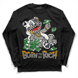 Cool Grey 11s DopeSkill Long Sleeve T-Shirt Born To Be Rich Graphic
