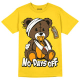 Yellow Ochre 6s DopeSkill Yellow T-shirt Hurt Bear Graphic