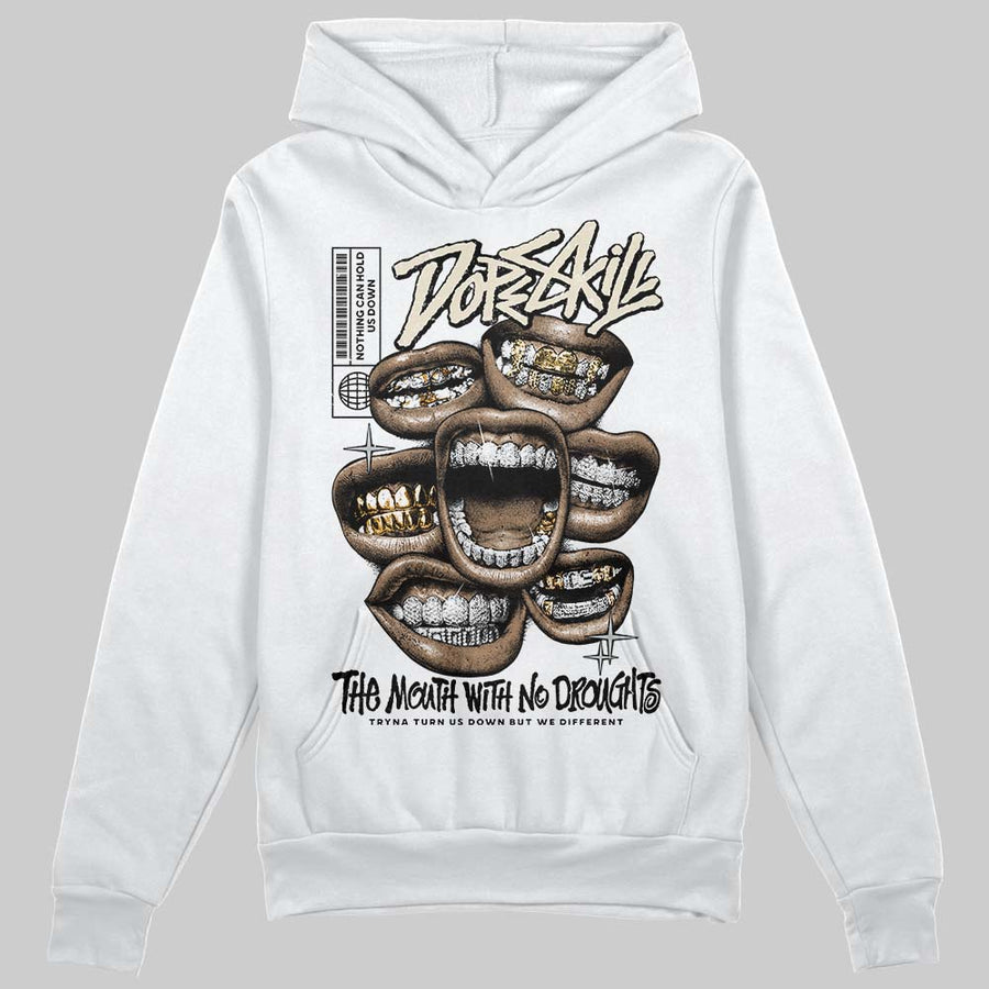 Reverse Metallic 5s DopeSkill Hoodie Sweatshirt The Mouth With No Droughts Graphic