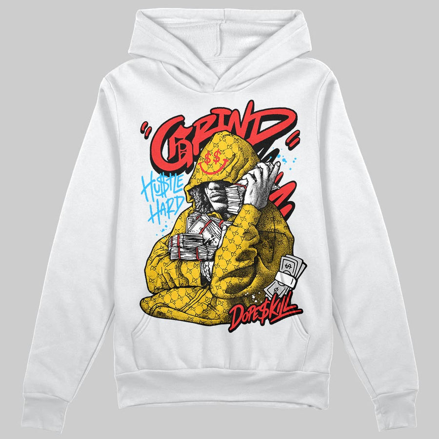 Yellow 'Grind Pray' DopeSkill Graphic Hoodie