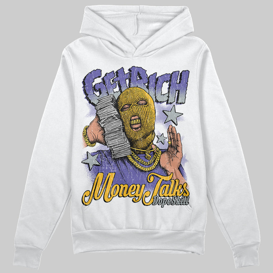 Lakers 4s DopeSkill Hoodie Sweatshirt Get Rich Graphic