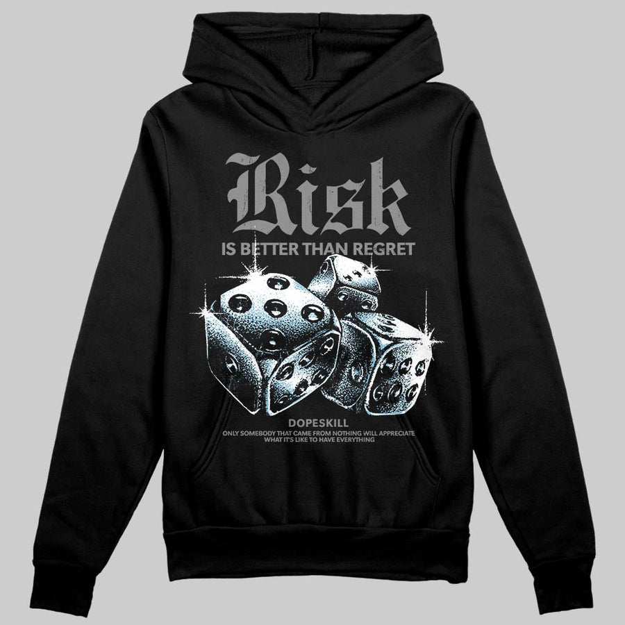 Grey 'Risk Is Better Than Regret' DopeSkill Graphic Hoodie