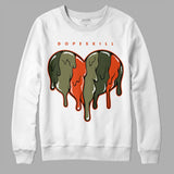 Olive Collection DopeSkill Sweatshirt Slime Drip Heart Graphic