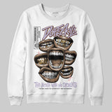 Harris Tweed x Denim Turquoise Dunk DopeSkill Sweatshirt The Mouth With No Droughts Graphic